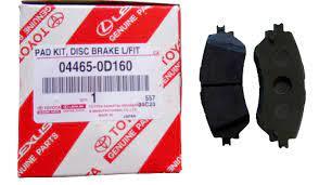 لنت ترمز جلو یاریس به شماره فنی 04465-0D160 (اصلی شرکتی)